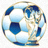 FIFA世界杯中文官网品牌标志，橙色足球图标搭配深蓝色背景